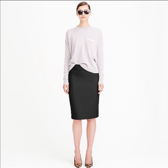 J Crew No. 2 pencil skirt in black size 0, 35582 - Picture 4 of 7